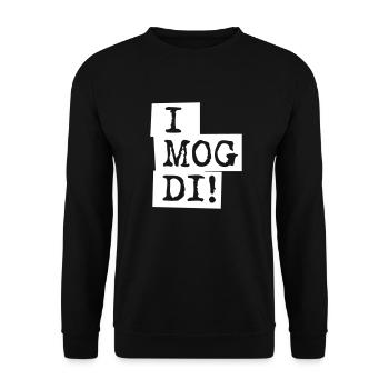 I Mog Di - Unisex Pullover - Schwarz - Vorne - Alina (178cm) & Michal (187cm)