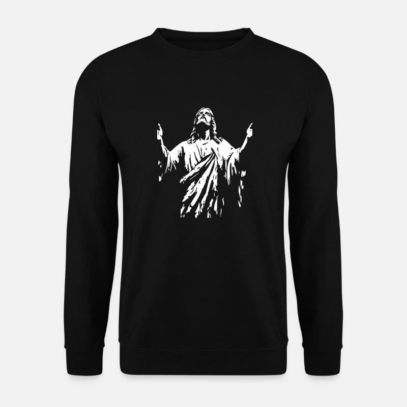 Jesus Christus Gott Christlich - Unisex Pullover - Schwarz