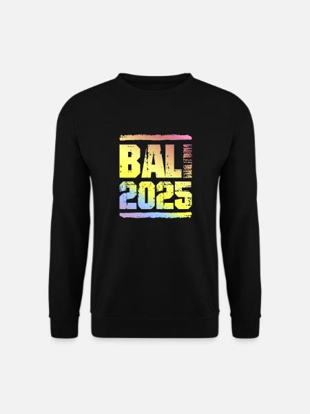 Bali 2025 Bunt - Unisex Pullover - Schwarz
