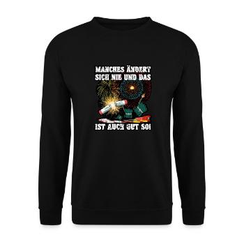 Pyro - Unisex Sweatshirt - black - Front - Alina (178cm) & Michal (187cm)