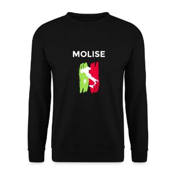 Molise Italy Souvenir - Unisex Sweatshirt - black - Front - Alina (178cm) & Michal (187cm)