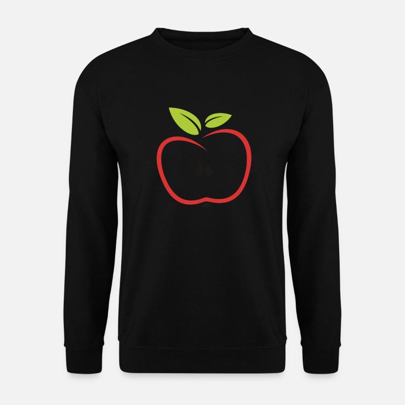 Apfel - Unisex Pullover - Schwarz