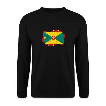 Roots patrie de drapeau Grenade Png - Sweat-shirt Unisexe - noir - Devant - Alina (178cm) & Michal (187cm)
