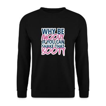 Sport - Gym - Fitness - Dancing - Workout - Gift - Unisex Sweatshirt - black - Front - Alina (178cm) & Michal (187cm)