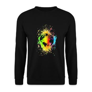 world 03 07 03 01 - Unisex Sweatshirt - black - Front - Alina (178cm) & Michal (187cm)