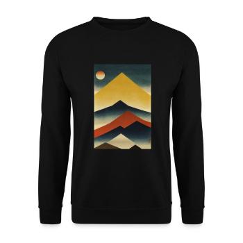 Mountain Vibes 4 - Sweat-shirt Unisexe - noir - Devant - Alina (178cm) & Michal (187cm)