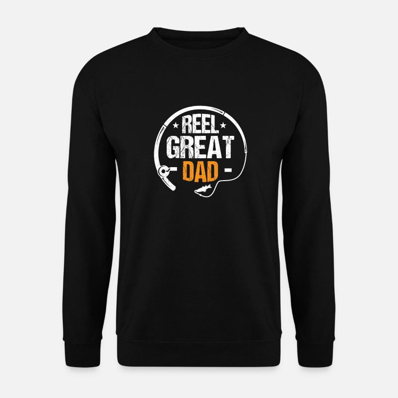 REEL GREAT DAD - Unisex Sweatshirt - black