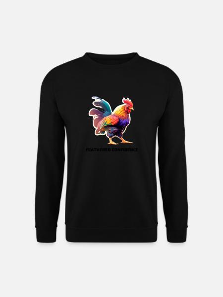 FEATHERED CONFIDENCE - Unisex Pullover - Schwarz