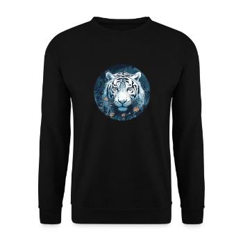 Tigre - Sweat-shirt Unisexe - noir - Devant - Alina (178cm) & Michal (187cm)