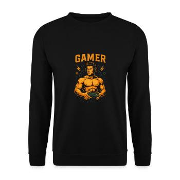 Joueur Suprême - Sweat-shirt Unisexe - noir - Devant - Alina (178cm) & Michal (187cm)