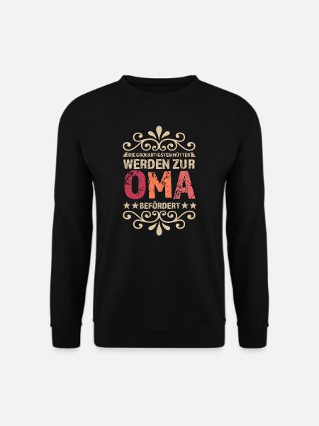 Oma Familie Großmutter Geschenk - Unisex Pullover - Schwarz