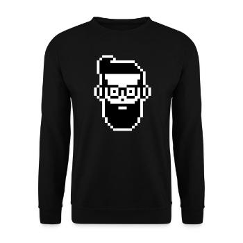 G23 Geek Man - Unisex Sweatshirt - black - Front - Alina (178cm) & Michal (187cm)