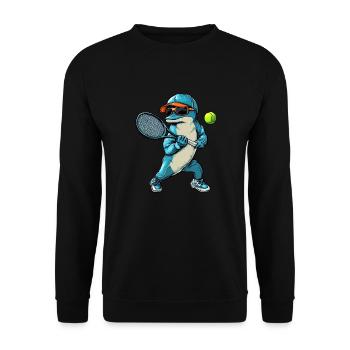 Dauphins Tennis - Sweat-shirt Unisexe - noir - Devant - Alina (178cm) & Michal (187cm)