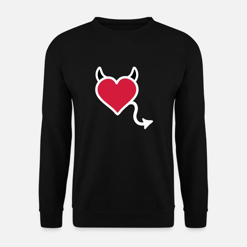 Devil devil heart - Unisex Sweatshirt - black