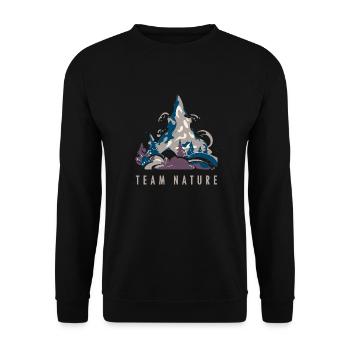 Équipe Nature - Sweat-shirt Unisexe - noir - Devant - Alina (178cm) & Michal (187cm)