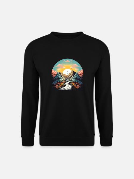 Other Worlds in the Great Universe and a Sun - Unisex Sweatshirt - black