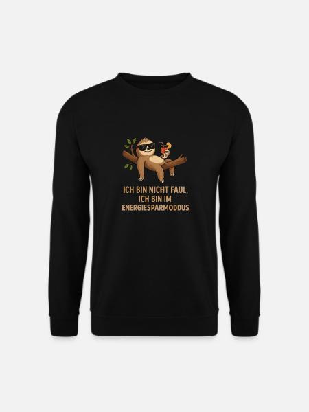 Sloth - Unisex Sweatshirt - black