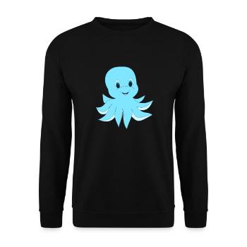 calmars bébé - Sweat-shirt Unisexe - noir - Devant - Alina (178cm) & Michal (187cm)