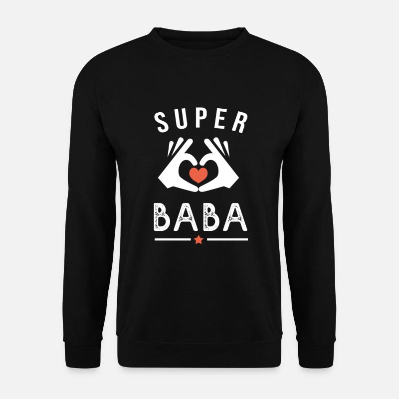 super baba cadeau baba - Sweat-shirt Unisexe - noir