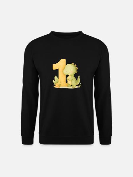 dino birthday / Geburtstag - Unisex Pullover - Schwarz
