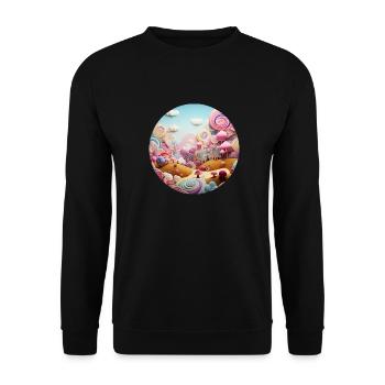 Mondes de rêve : votre style, votre voyage - Sweat-shirt Unisexe - noir - Devant - Alina (178cm) & Michal (187cm)