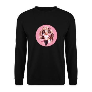 Mode d’autonomisation : le pouvoir des femmes avec la diversité - Sweat-shirt Unisexe - noir - Devant - Alina (178cm) & Michal (187cm)