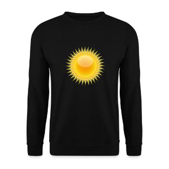soleil arc-en-ciel nuages soleil météo cloud50 - Sweat-shirt Unisexe - noir - Devant - Alina (178cm) & Michal (187cm)