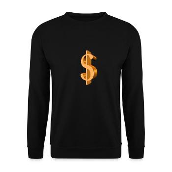 dollar - Unisex Sweatshirt - black - Front - Alina (178cm) & Michal (187cm)