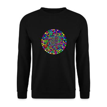 valentine valentine's day love kiss kisses kuessen15 - Unisex Sweatshirt - black - Front - Alina (178cm) & Michal (187cm)