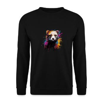Furet - Sweat-shirt Unisexe - noir - Devant - Alina (178cm) & Michal (187cm)