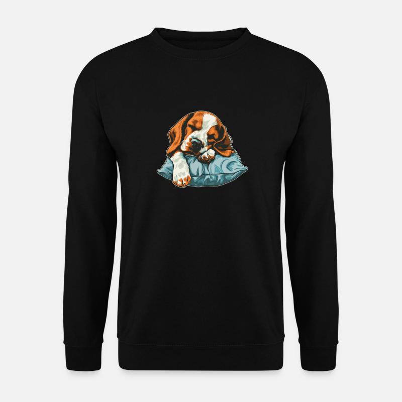 Sleeping Beagle - Unisex Sweatshirt - black