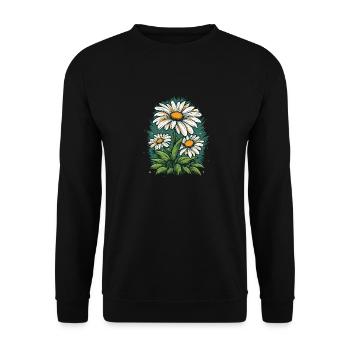 Daisy - Unisex Sweatshirt - black - Front - Alina (178cm) & Michal (187cm)