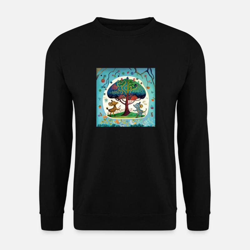 Der Baum des Lebens - Unisex Pullover - Schwarz