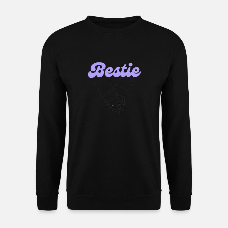 Bestie - Freundschaft - Hände - Unisex Pullover - Schwarz