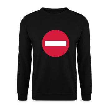 Verboten (V) - Unisex Pullover - Schwarz - Vorne - Alina (178cm) & Michal (187cm)