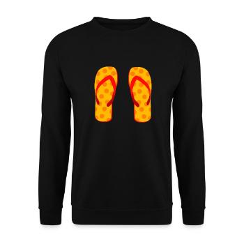beach strand summer sommer vacation urlaub131 - Unisex Pullover - Schwarz - Vorne - Alina (178cm) & Michal (187cm)