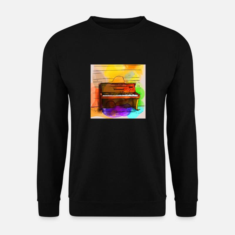 Piano kunterbunt - Unisex Pullover - Schwarz