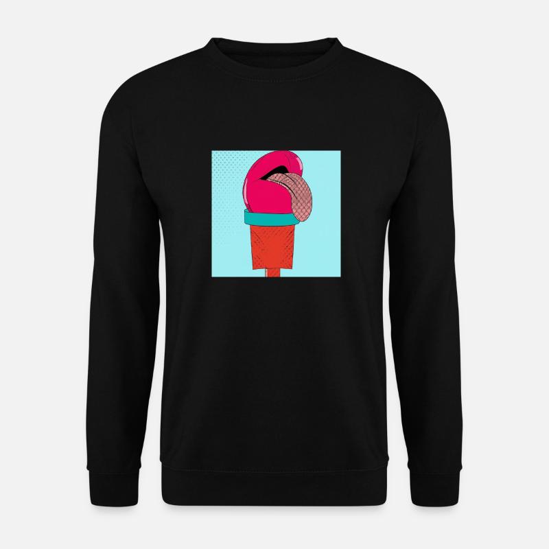 Die Eis-Zunge - Unisex Pullover - Schwarz