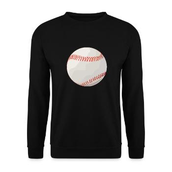 Baseball Ball Handschuh Spieler Amerika Geschenk - Unisex Pullover - Schwarz - Vorne - Alina (178cm) & Michal (187cm)