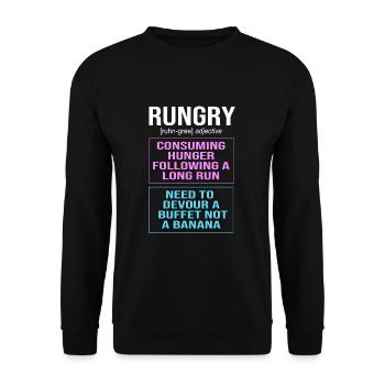 Marathonien Marathonien - Sweat-shirt Unisexe - noir - Devant - Alina (178cm) & Michal (187cm)