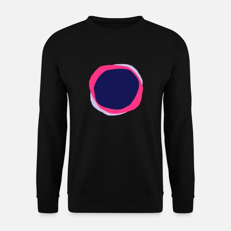 Psychedelische Kreise - Unisex Pullover - Schwarz