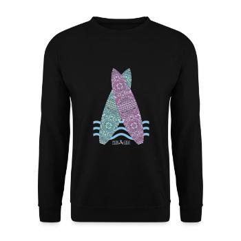 Surfboards No. 04 - Unisex Sweatshirt - black - Front - Alina (178cm) & Michal (187cm)