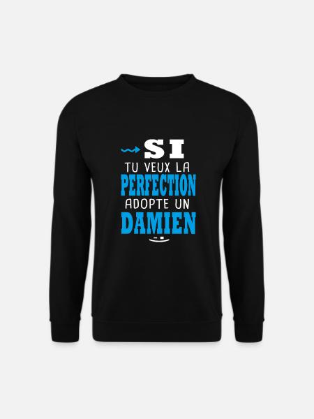 Damien Si tu veux la perfection adopte un damien - Sweat-shirt Unisexe - noir