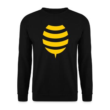 Bee Costume Bee Costume Lower Body Carnival - Unisex Sweatshirt - black - Front - Alina (178cm) & Michal (187cm)