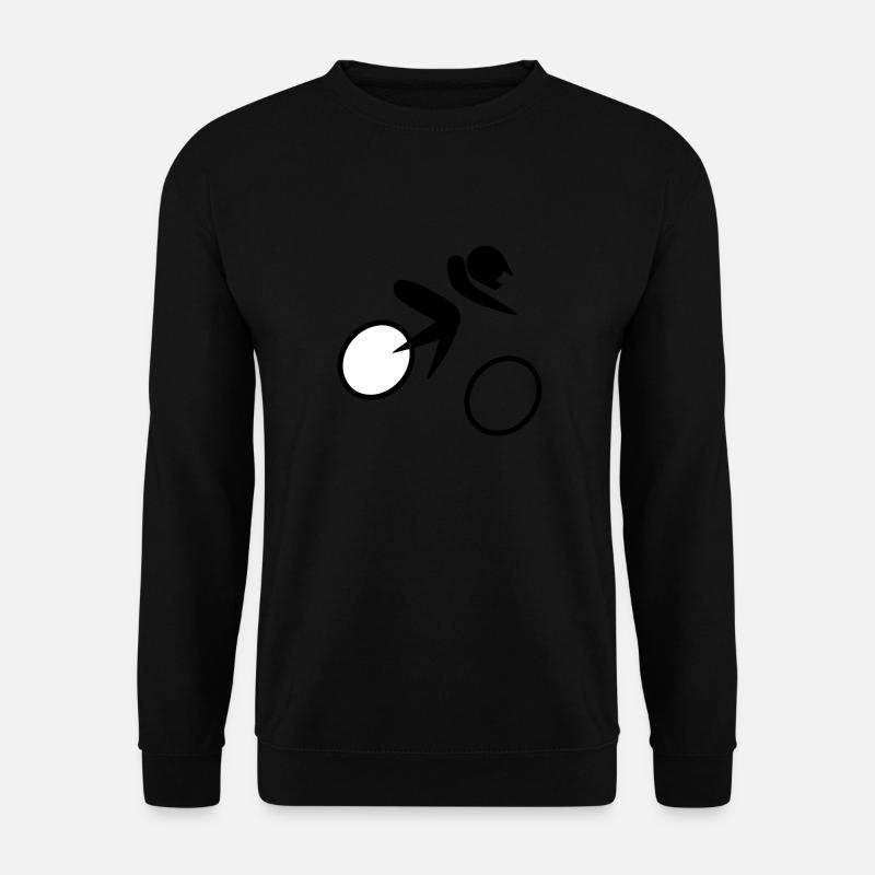 Terrain Courses de vélos - Sweat-shirt Unisexe - noir