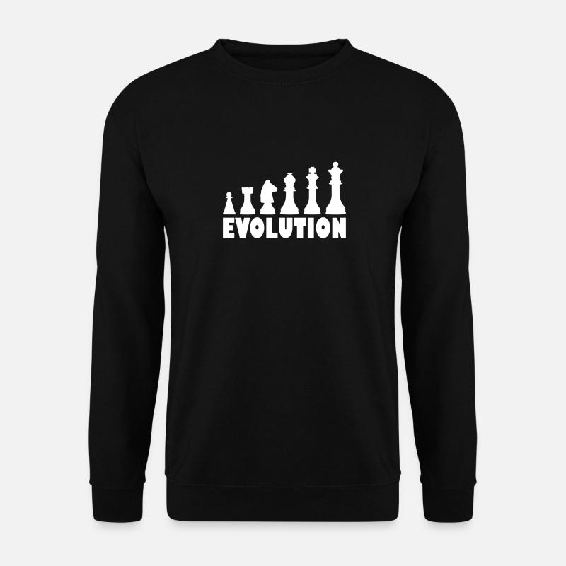 Échecs évolution échecs - Sweat-shirt Unisexe - noir