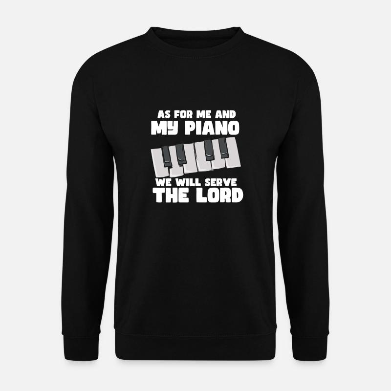 Me And My Piano - Unisex Pullover - Schwarz