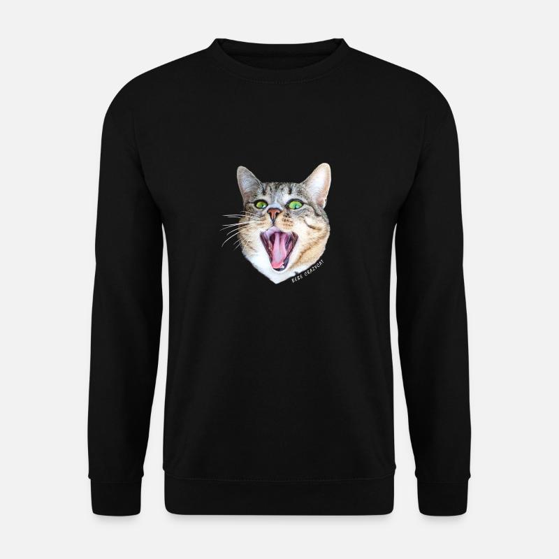 Baby Crazycat White - Unisex Sweatshirt - black