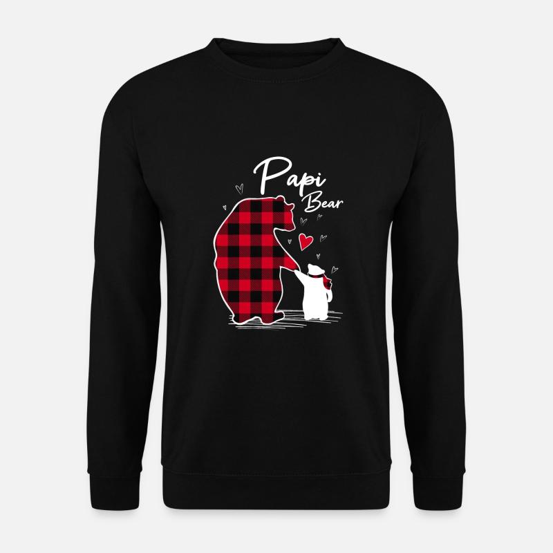 Papi Bear - Unisex Pullover - Schwarz