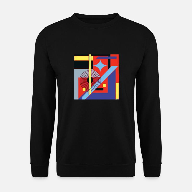 Abstract Geometry Design - Unisex Sweatshirt - black